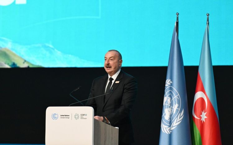 İlham Əliyev: Azərbaycanın COP29-a ev sahibliyi etməsi bizim fəal rolumuzun beynəlxalq arenada qiymətləndirilməsi deməkdir