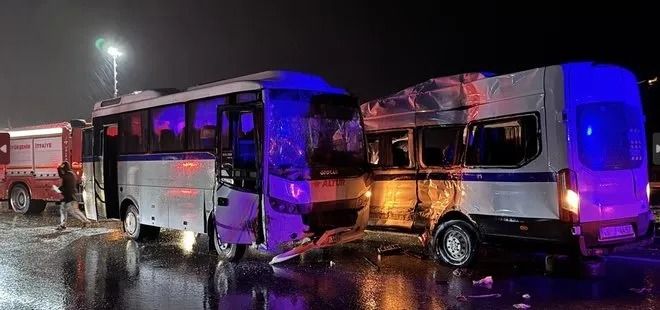 Türkiyədə ağır qəza: İki işçi servisi toqquşdu - Çox sayda yaralı var - VİDEO Türkiyədə ağır qəza: İki işçi servisi toqquşdu - Çox sayda yaralı var - VİDEO