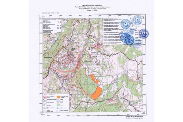 Daşaltı Dövlət Təbiət Yasaqlığının sanitariya-mühafizə zonası təsdiq edilib