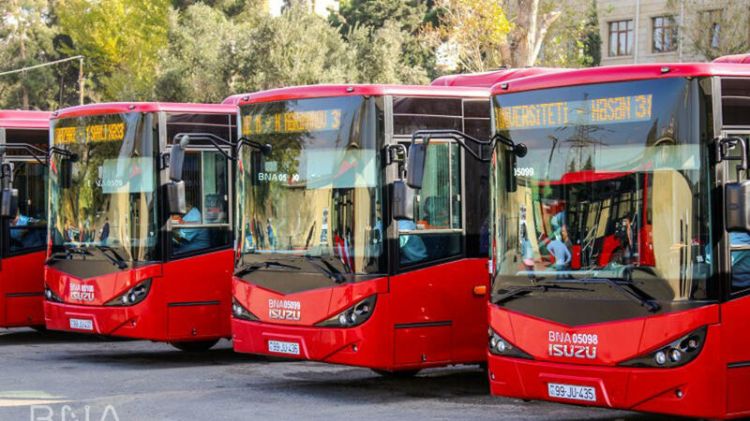 Bakıda 3 marşrut üzrə avtobusların hərəkət sxemi müvəqqəti dəyişdirilir