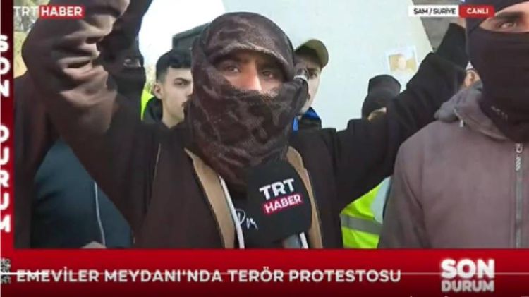 Suriyanın paytaxtında terror təşkilatı PKK/YPG-yə qarşı etiraz aksiyası keçirilib Suriyanın paytaxtında terror təşkilatı PKK/YPG-yə qarşı etiraz aksiyası keçirilib