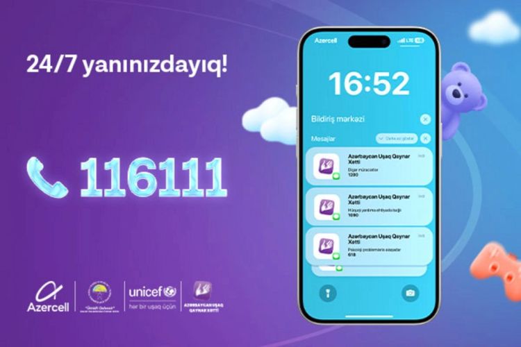"Azərbaycan Uşaq Qaynar Xətt Xidməti" 2024-cü il üzrə hesabatını açıqladı "Azərbaycan Uşaq Qaynar Xətt Xidməti" 2024-cü il üzrə hesabatını açıqladı