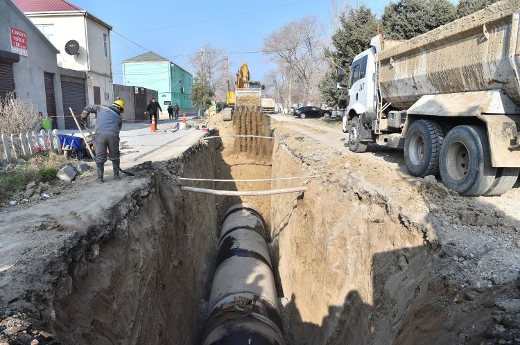 Sumqayıtda su təchizatına dair yeni layihə icra edilir -  FOTO/VİDEO