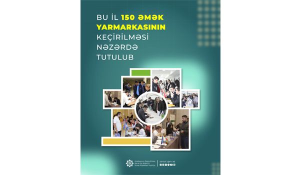 Bu il 150 əmək yarmarkasının keçirilməsi nəzərdə tutulub