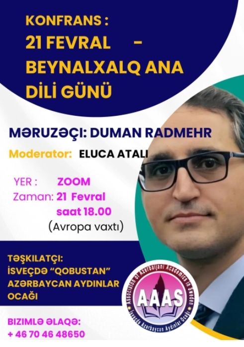 İsveçdə Beynəlxalq Ana Dili Gününə həsr olunmuş konfrans keçirilib