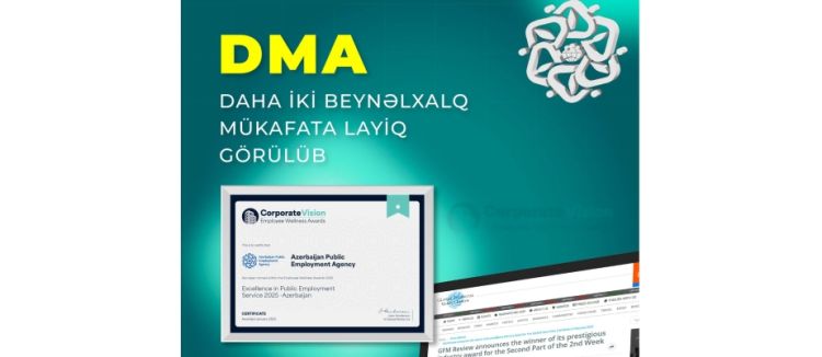 Dövlət Məşğulluq Agentliyi daha iki beynəlxalq mükafata layiq görülüb