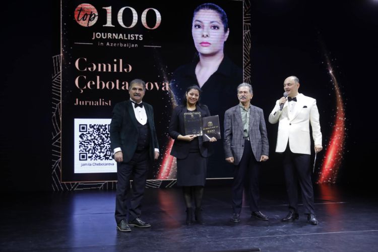 Jurnalist Cəmilə Çebotareva beynəlxalq layihənin “TOP 100 Azerbaijan” sırasına daxil olub - FOTO