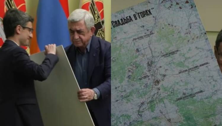 Sarkisyan Şuşanın işğal xəritəsini üzə çıxardı
