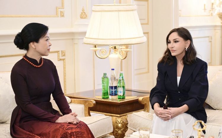Mehriban Əliyeva No Fon Li ilə görüşüb - FOTO