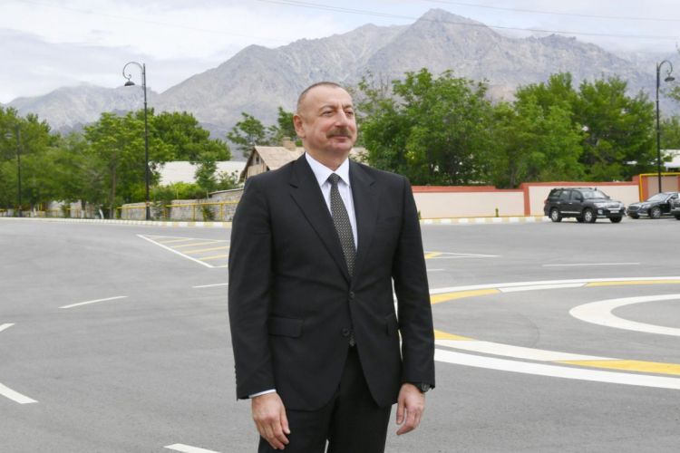 Prezident İlham Əliyev Ağdam rayonunun Kəngərli kəndinin birinci mərhələsinin açılışında iştirak edib