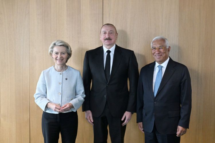 İlham Əliyevin Tiranada Antonio Koşta və Ursula fon der Lyayen ilə görüşü olub