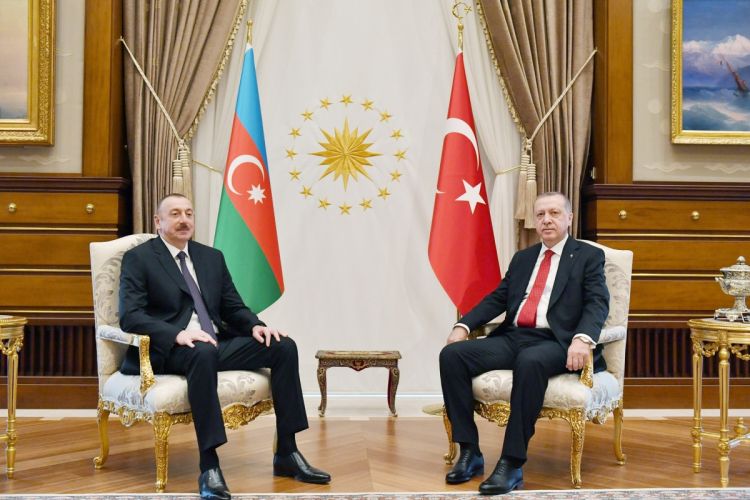 Prezident İlham Əliyev Albaniyada Rəcəb Tayyib Ərdoğanla görüşüb - VİDEO