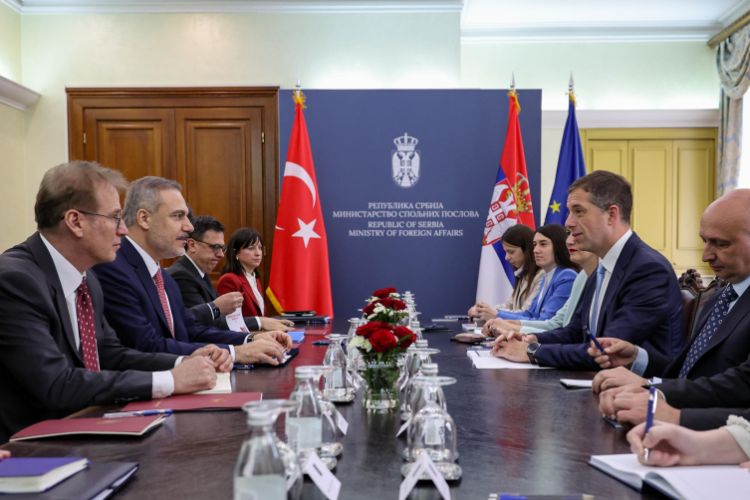 Hakan Fidan Serbiyanın xarici işlər naziri ilə görüşüb