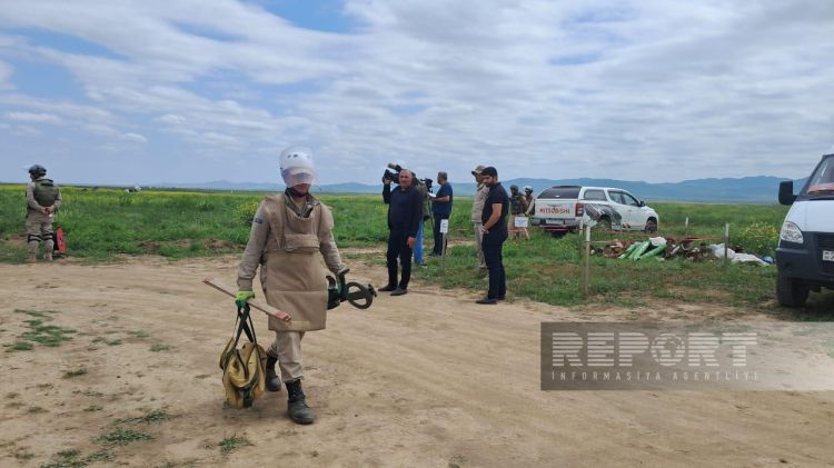 Ağdamda humanitar minatəmizləmə fəaliyyətinin nəticələri açıqlanıb