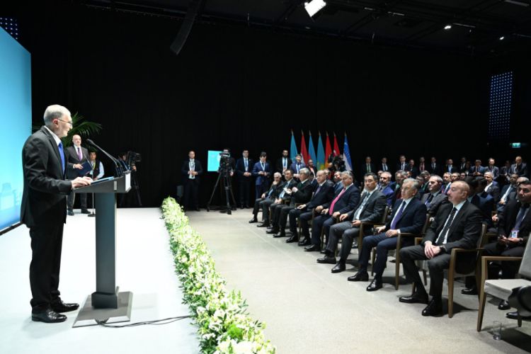 Prezident Əziz Sancarın Əlişir Nəvai Beynəlxalq Mükafatı ilə təltif olunması mərasimində iştirak edib