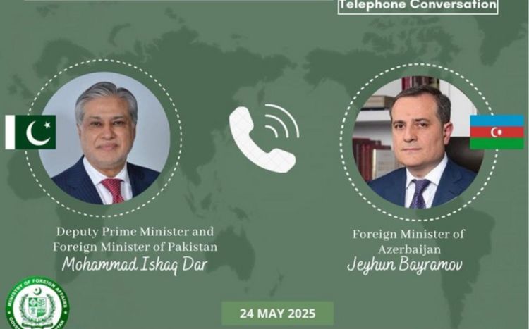 Ceyhun Bayramov pakistanlı həmkarı ilə Şahbaz Şərifin Azərbaycana səfərini müzakirə edib