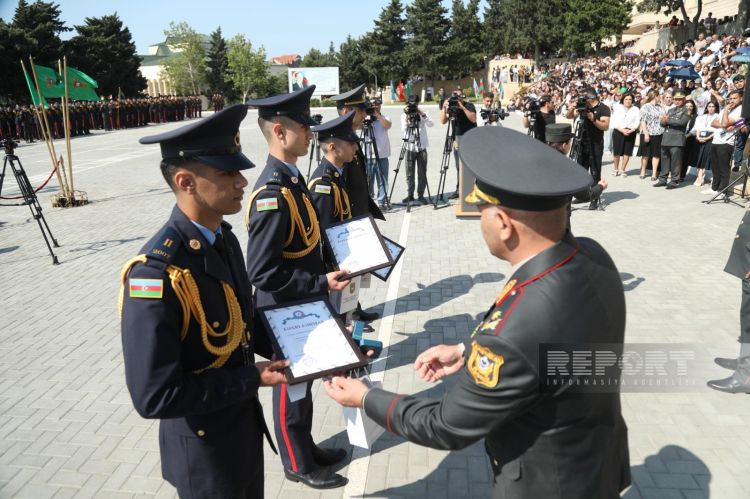 Cəmşid Naxçıvanski adına Hərbi Liseydə buraxılış mərasimi keçirilib