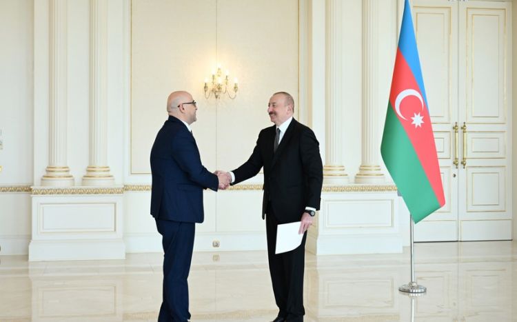 İlham Əliyev Fələstinin yeni səfirini qəbul edib - FOTO