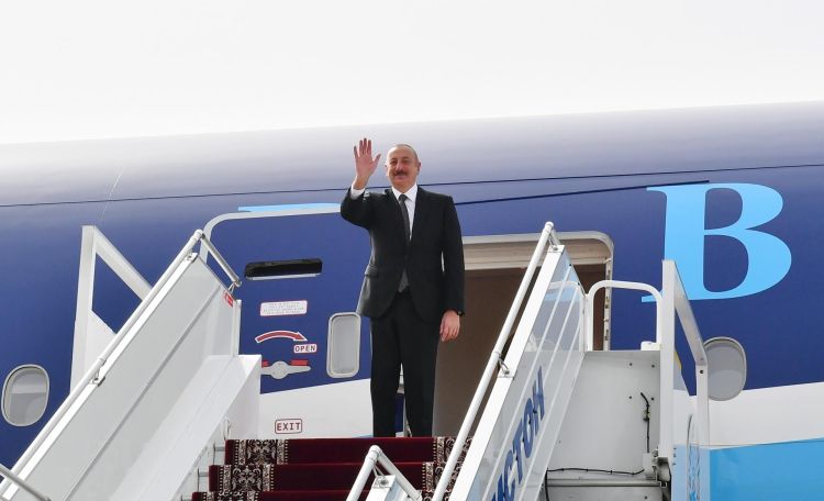 Prezident İlham Əliyev Türkiyəyə gedib