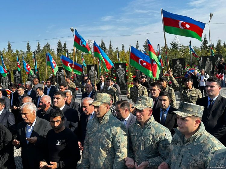 Tovuzda Birinci Qarabağ müharibəsi şəhidinin nəşinin qalıqları dəfn edilib