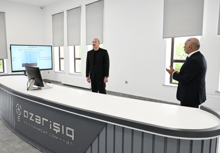 İlham Əliyev Mərkəzi Aran Regional SCADA İdarəetmə Mərkəzinin açılışında iştirak edib - YENİLƏNİB