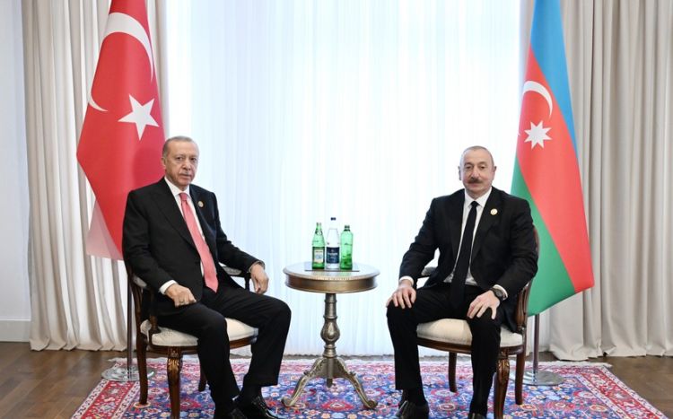 İlham Əliyev Xankəndidə Ərdoğanla görüşüb