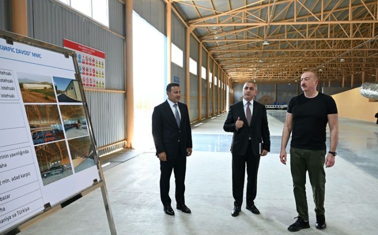 Xocalı kərpic zavodunun açılışı olub