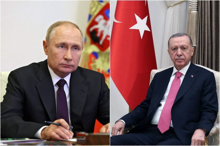 Ərdoğan Putinlə Suriyanı müzakirə edib