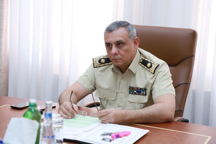 General-mayor Mürsəl İbrahimov iclas keçirdi - FOTO