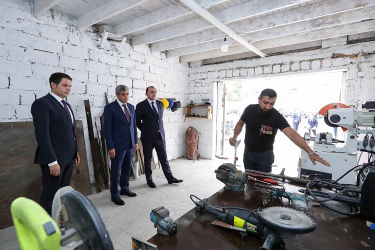 Daşkəsəndə özünüməşğulluq proqramı çərçivəsində qurulmuş təsərrüfatlara baxış olub