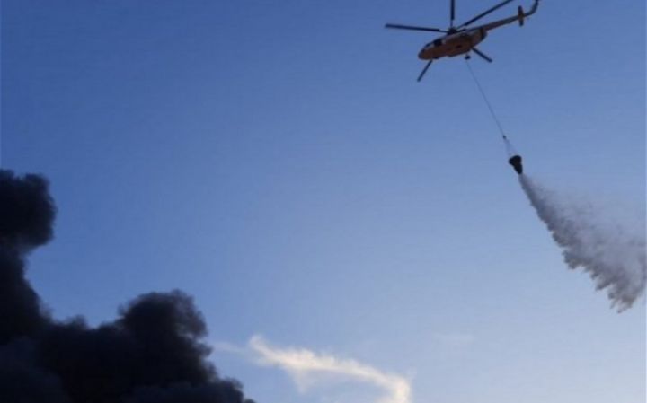 Üç rayonda yanğının söndürülməsinə helikopterlər və xeyli sayda yanğınsöndürən cəlb edilib