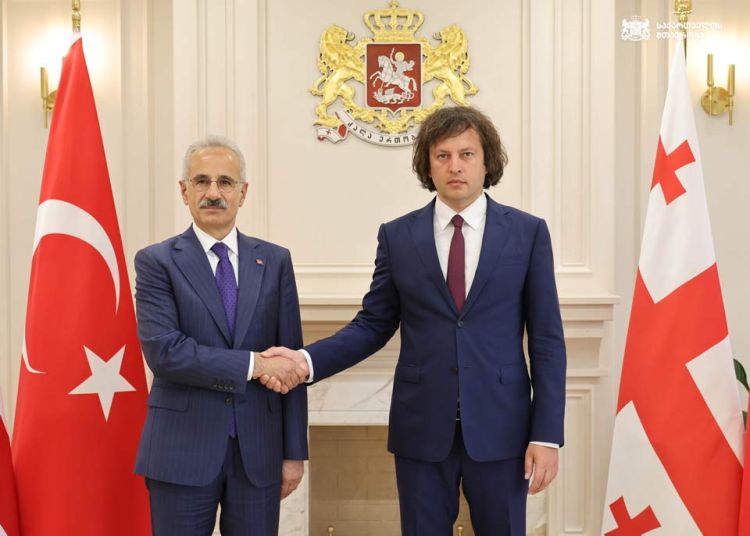 Kobaxidze Türkiyənin nəqliyyat və infrastruktur naziri ilə görüşüb