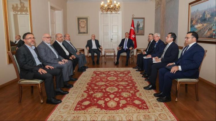 Hakan Fidan HƏMAS nümayəndə heyəti ilə görüşüb