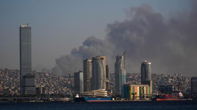 İzmirin Buca rayonunda meşə yanğını olub