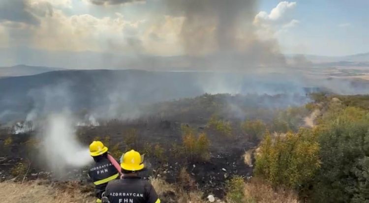 Qazaxda baş verən yanğınlarla bağlı helikopterlər cəlb olunub - FOTO - YENİLƏNİB - VİDEO