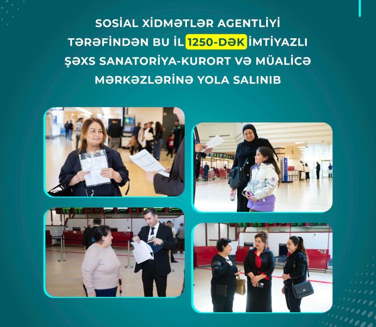 Bu il 1250-dək imtiyazlı şəxs sanatoriya-kurort və müalicə mərkəzlərinə yola salınıb