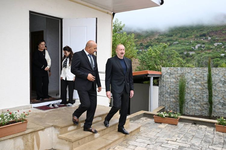 Prezident İlham Əliyev Xocavənd rayonunun Sos kəndində olub