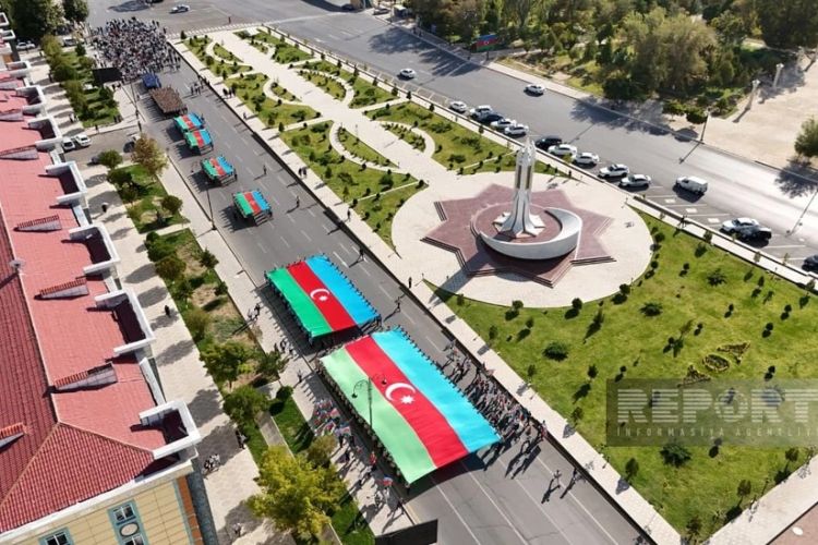 Naxçıvanda "Suverenlik yürüşü" keçirilib