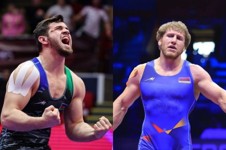 Azərbaycan idmançısı erməni güləşçini məğlub edib -  VİDEO Azərbaycan idmançısı erməni güləşçini məğlub edib -  VİDEO