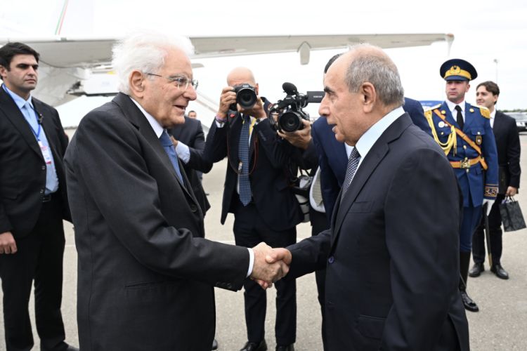 İtaliya Prezidenti Azərbaycana rəsmi səfərə gəlib - FOTO