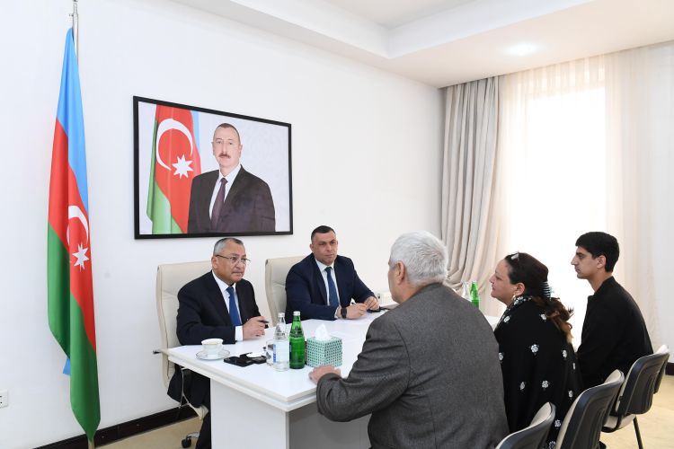 Qubada keçmiş məcburi köçkünlərin müraciətləri dinlənilib