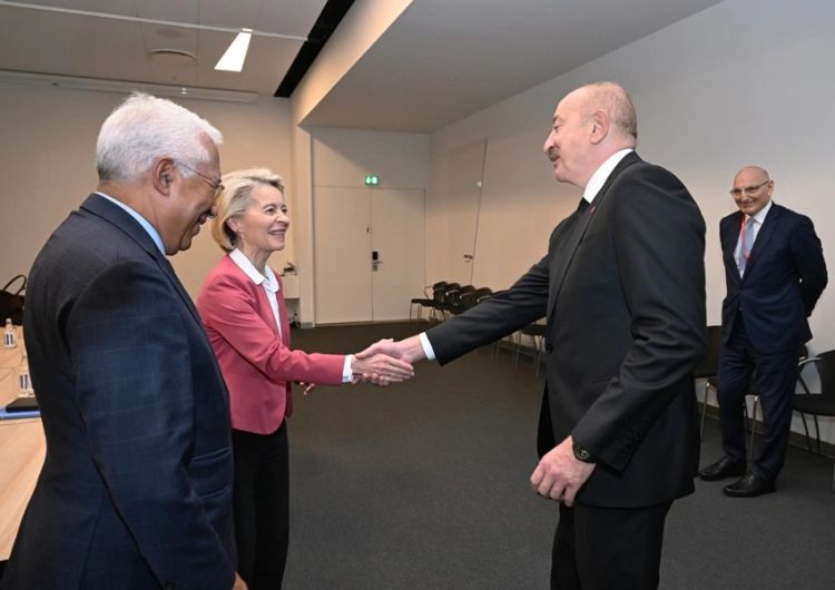 Prezident İlham Əliyev Ursula Fon der Lyayen ilə görüşüb - FOTO