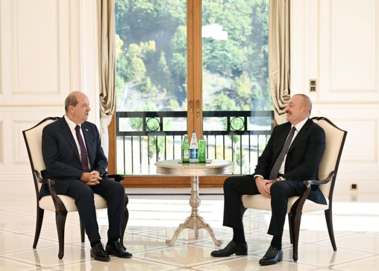 İlham Əliyev Qəbələdə Ersin Tatar ilə görüşüb - FOTO