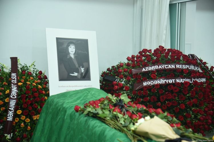Əminə Yusifqızı ilə vida mərasimi keçirilib - FOTO