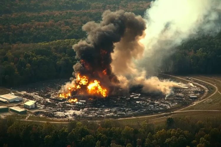ABŞ-də zavodda baş verən güclü partlayışın görüntüləri yayılıb - VİDEO ABŞ-də zavodda baş verən güclü partlayışın görüntüləri yayılıb - VİDEO