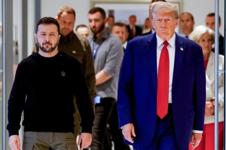 Tramp və Zelenski görüşü 2,5 saat davam edib