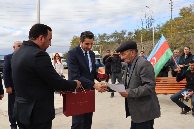 Xocalının Şuşakənd kəndində yeni mənzillərin açarları təqdim edilib - FOTO