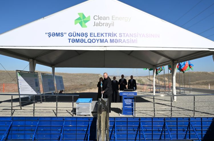 Prezident “Şəms” və “Üfüq” Günəş Elektrik stansiyalarının təməlini qoyub Prezident “Şəms” və “Üfüq” Günəş Elektrik stansiyalarının təməlini qoyub