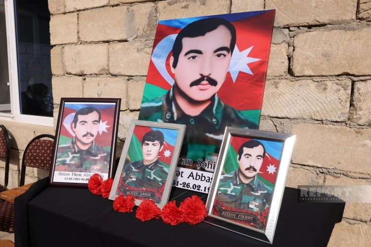 İtkin şəhid Fikrət Əzizov dəfn olunub