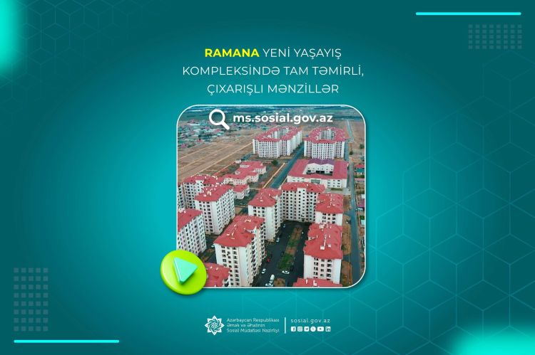 Ramana yeni yaşayış kompleksində tam təmirli, çıxarışlı mənzillər - VİDEO